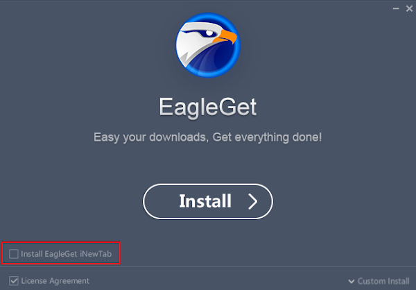 Install EagleGet iNewTab