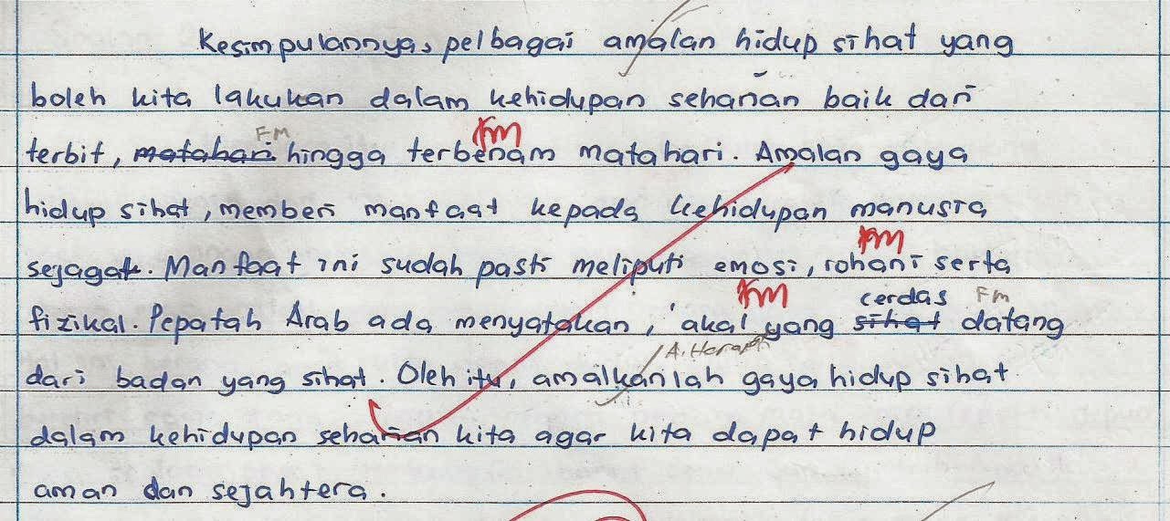 Laman Bahasa Melayu SPM: CONTOH KARANGAN TERBAIK PELAJAR 