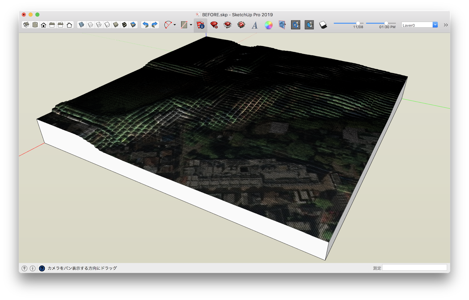 Sketchup Effect Skimp で地形モデルを軽くする Sketchup Effect Skimp で地形モデルを軽くする