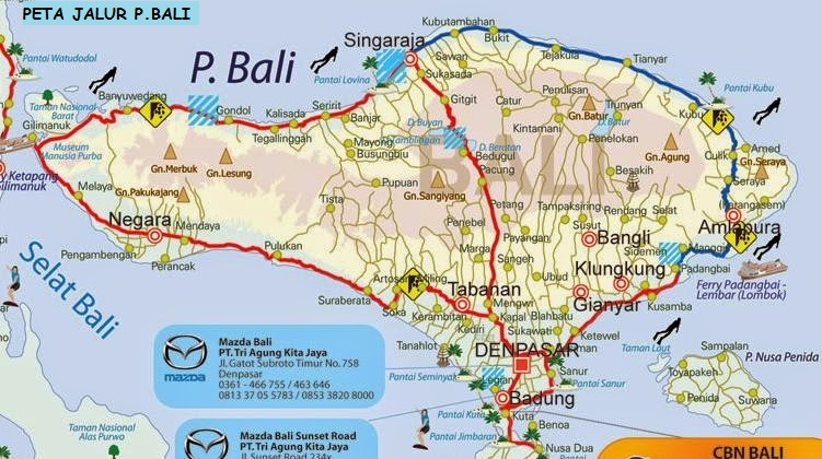 Peta Jalur Mudik Lebaran Lengkap P. Jawa, P. Sumatera dan P. Bali  REPORTASE GURU