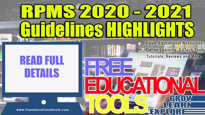 RPMS 2020-2021 Comprehensive Guidelines (HIGHLIGHTS)