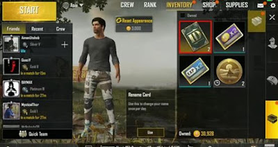 Cara Ganti Nickname Nama PUBG Mobile