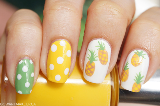 Pineapple nail art by daysofnailartnl
