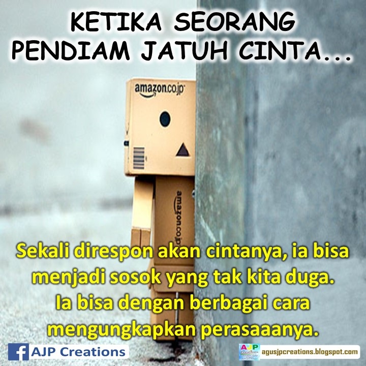  Kata Kata  Ketika Seorang Pendiam Jatuh  Cinta  AJP Creations