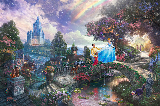 amazing Disney paintings by Thomas Kinkade