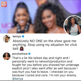 Porsha Williams response to Kenya Moore accusing her of being a liar about allegations that Kenya received information about Brittany Eady from a housewife.