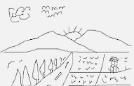 57+ Gambar Sketsa Pemandangan Warna