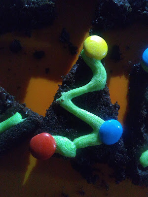 Christmas tree brownies