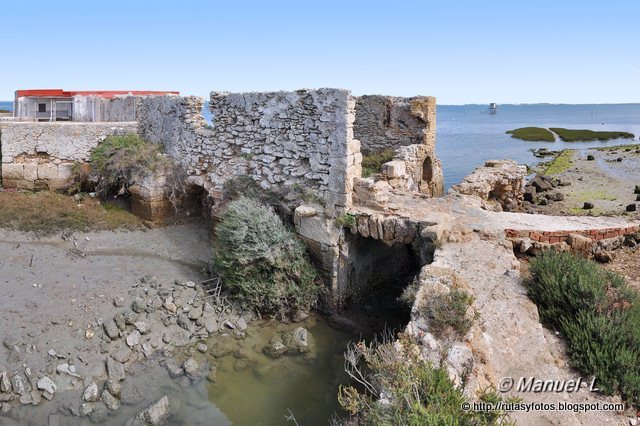 Salina Dolores y molino de marea de La Roqueta