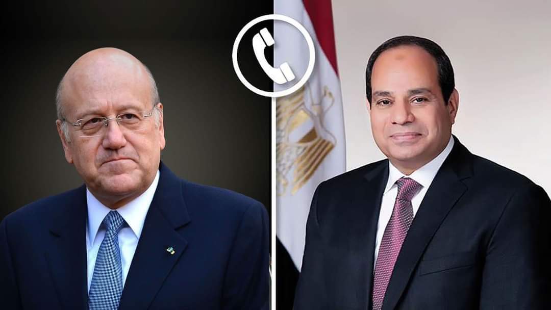 السيد الرئيس يتلقى أتصالا هاتفيا من رئيس الوزراء اللبناني