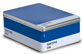 Pantone color tin box - blue