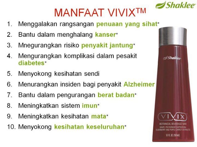 Soalan Lazim Tentang Vivix Shaklee ~ VITAMIN WAWA