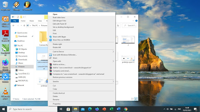 Cara Screenshoot di Laptop, PC atau Komputer