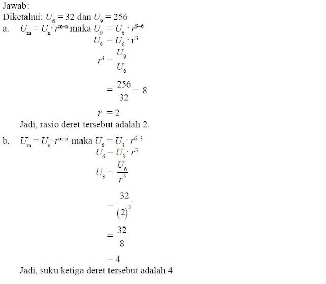 Rumus Serta Penjelasan Deret Goemetri Jago Matematika 