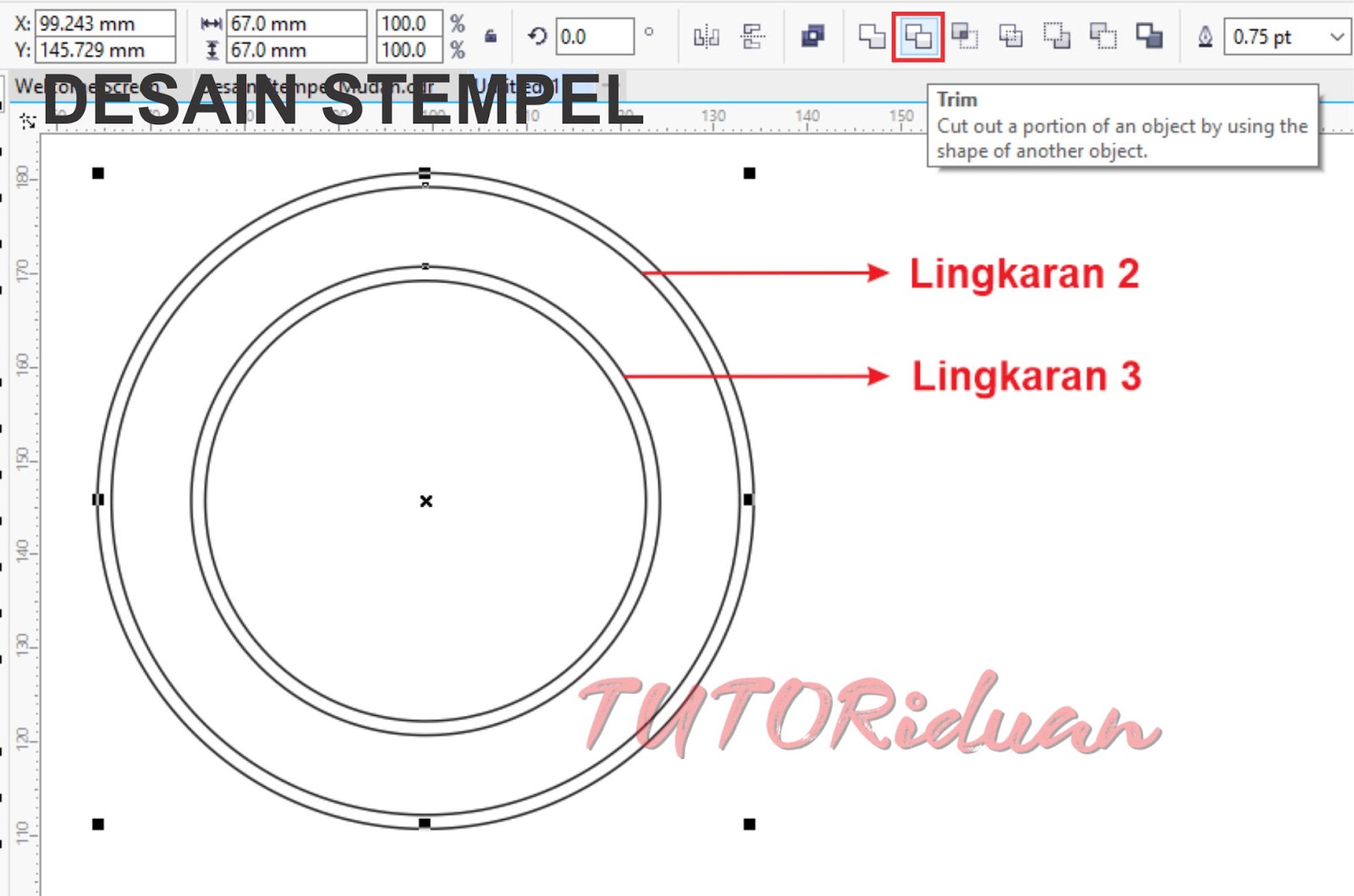  Cara  Mudah Membuat Stempel  Di  Coreldraw Tutoriduan Com