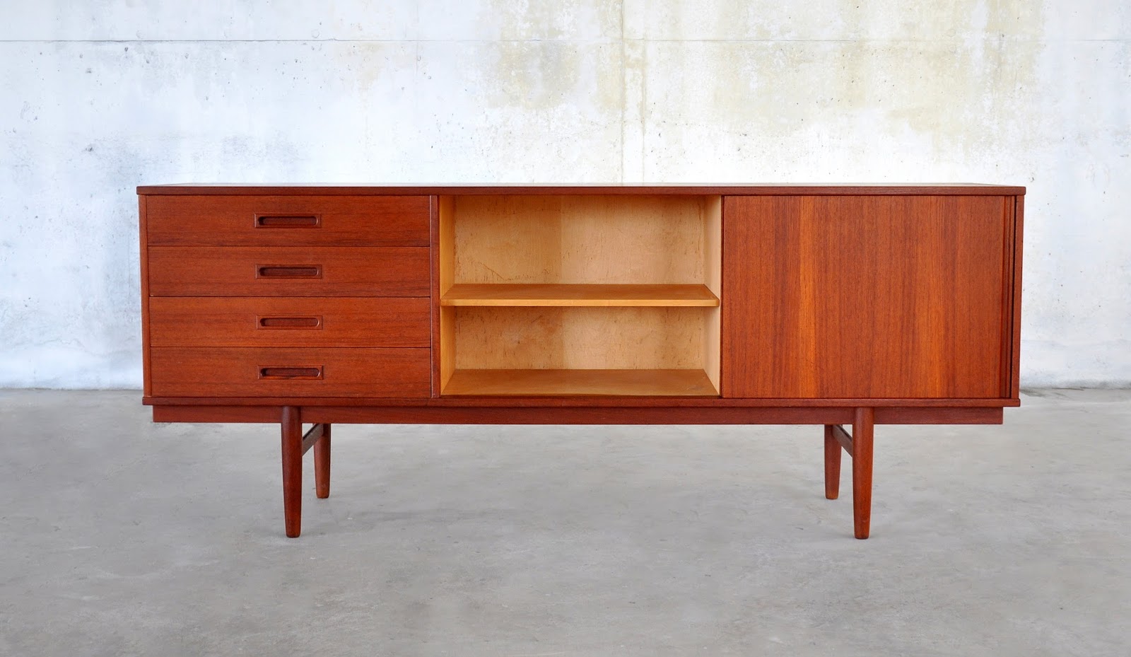 SELECT MODERN: Danish Modern Teak Credenza, Buffet, Sideboard or Bar