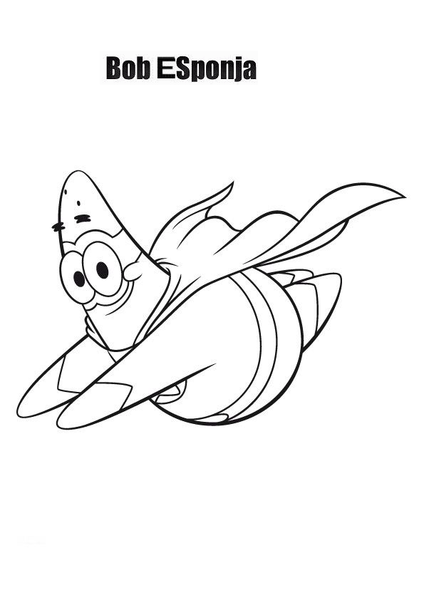 Desenhos para Colorir do Bob Esponja
