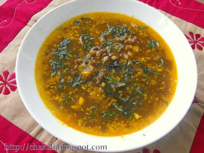 masoor amti, masoorachi amti, masoor recipe