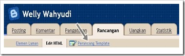 perancangan template blogger