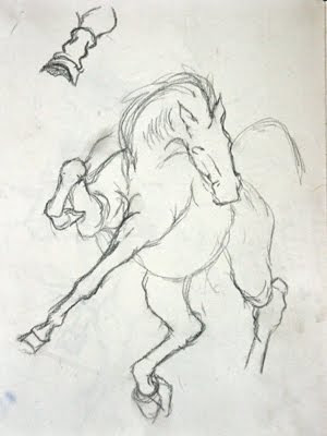 horse drawing