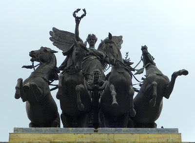 The Angel of Peace descending on the quadriga of war  on top of the Wellington Arch