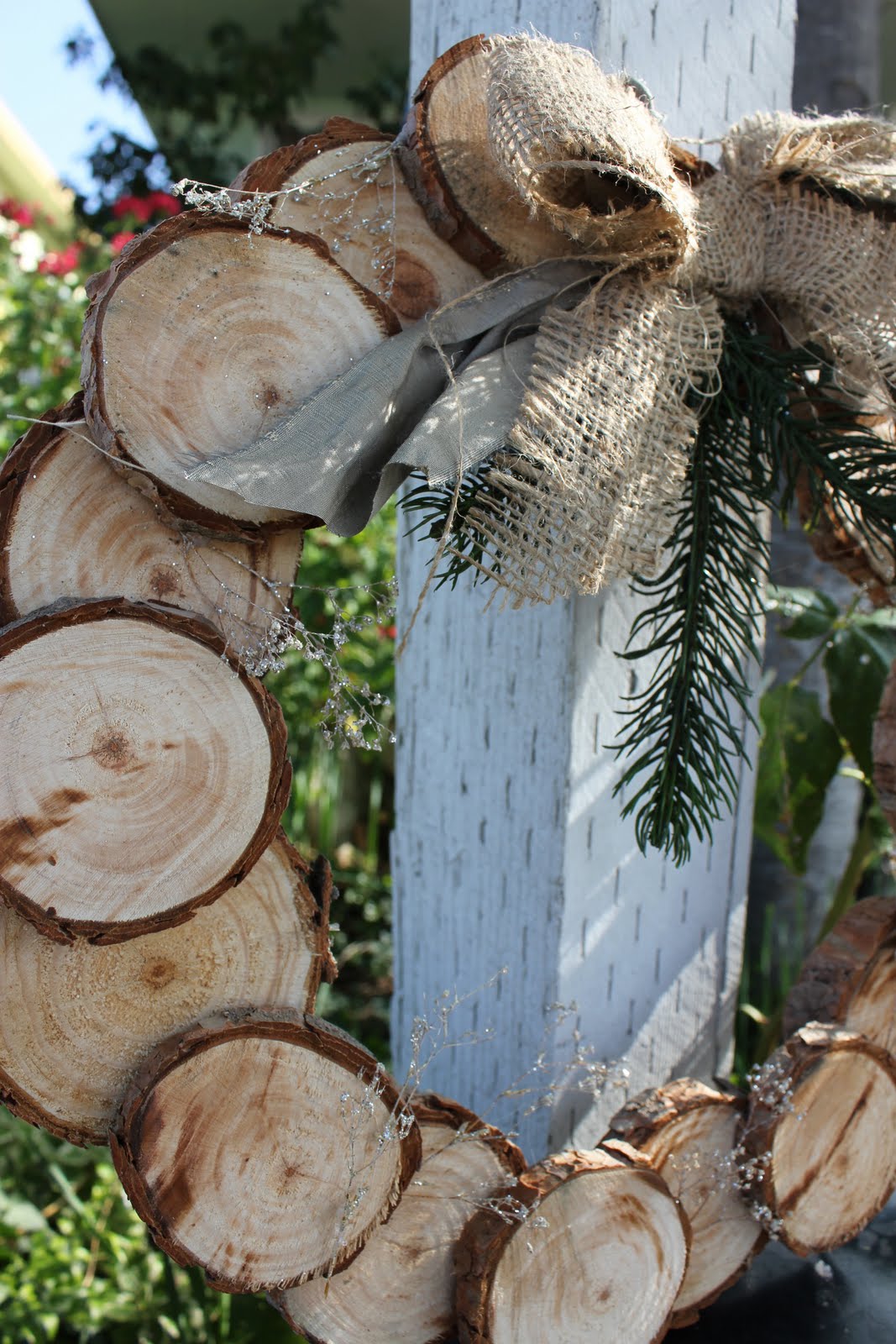 Lu Bird Baby: A Natural Christmas- Birch Wood Wreath