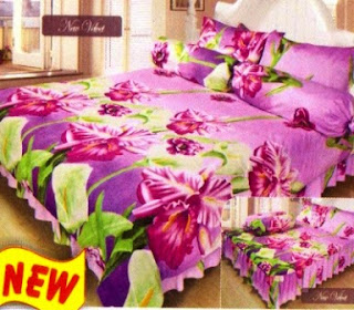 sprei cassamia motif new violet