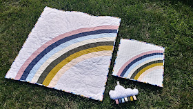 Bundle of Joy rainbow baby and NICU quilts by Slice of Pi Quilts