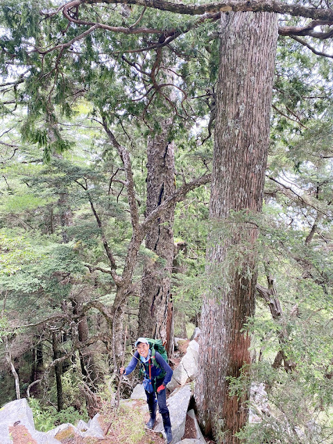 知馬漢山下山途中