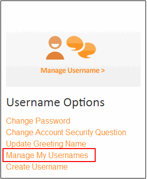 Manage Usernames AOL
