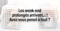  Les week-end prolongés arrivent... ! Avez-vous pensé à tout ?