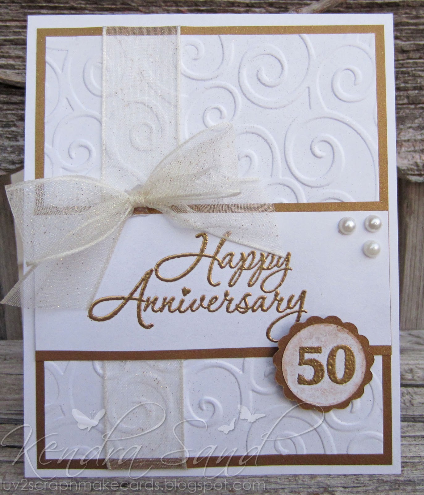 Luv 2 Scrap n Make  Cards 50th  Anniversary 