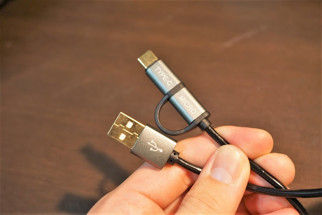 【CHOETECH 2-in-1ケーブル】カールコードで伸縮自在。痒いところに手が届くUSB Type-C microケーブルレビュー