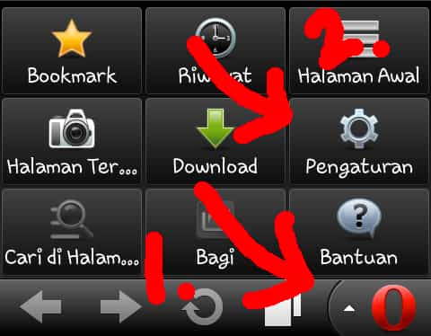 Pengaturan Opera Mini