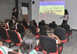 CESO recebe Anninha, jovem atleta que foi selecionada para conduzir a tocha olímpica em Teresópolis, para conversar com os estudantes