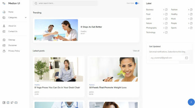 Template Blog Median Ui Terbaru