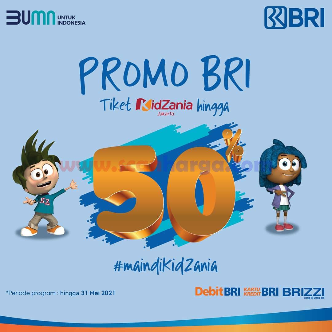 Promo KidZania Diskon hingga 50% dengan Kartu Kredit BRI