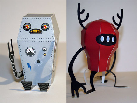 RedBaloon Robo Card Holder Paper Toy