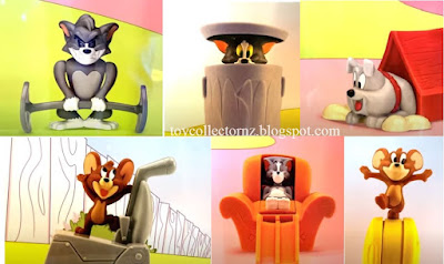 McDonalds Tom and Jerry Happy Meal Toys 2021 Tom, Jerry and Spike toys