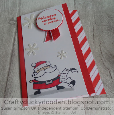 Craftyduckydoodah!, Stampin' Up! UK Independent  Demonstrator Susan Simpson, Signs of Santa, Supplies available 24/7 from my online store, 