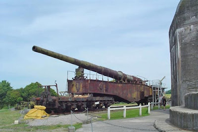 Cañón ferroviario Krupp K5 Leopold (Anzio Annie) railway gun Alemania Germany