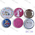 Round Button Badges. Chrome-plated Badges with Full-color Printing
Key Specifications/Special Features:
•Shell: chrome 
•Bottom: ABS or chrome-plated mylarTM disc 
•With printed photo or design  placed inside/full-color printing  
•Round: 1-inch (mm 25),
•1 1/2-inch (mm 37)
•1 3/4-inch (mm 44)
•2 1/5-inch (mm 56), Also available with magnet (Used for Fridges or White Board) and backside magnetic attach to replace pin. 
medaLit.com - Absi Co