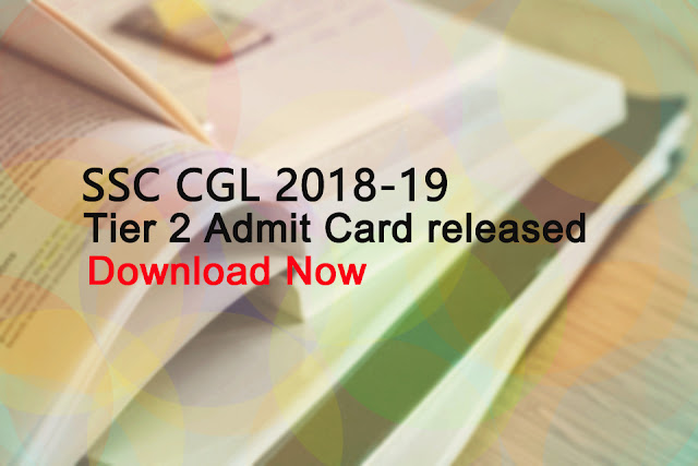 SSC CGL Tier 2 Admit card Download Now