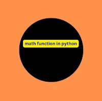 What is math function in python?