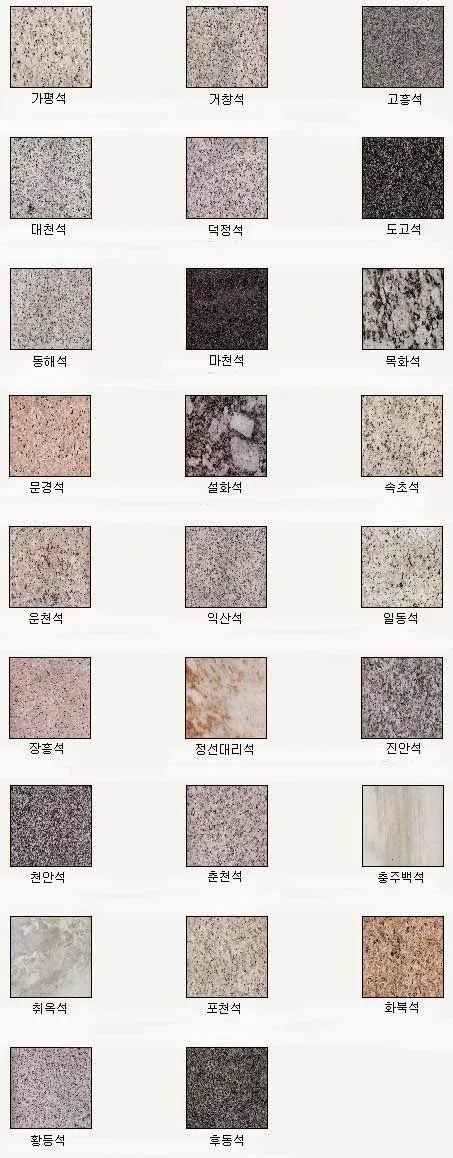 화강석 종류