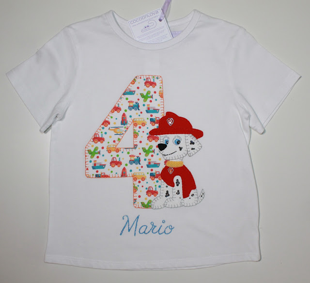 camiseta de cumpleaños marshall patrulla canina