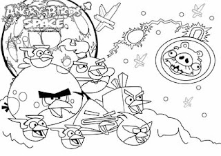 Angry Birds Space Coloring Pages | All Free Coloring Page  