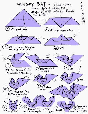 Papercraft, Origami and more: Bat origami