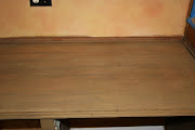 Here is the desk top with the sanding sealer over the original finish. (durasealed desk top)