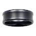 Men's 8MM Comfort Fit Black Ceramic Wedd